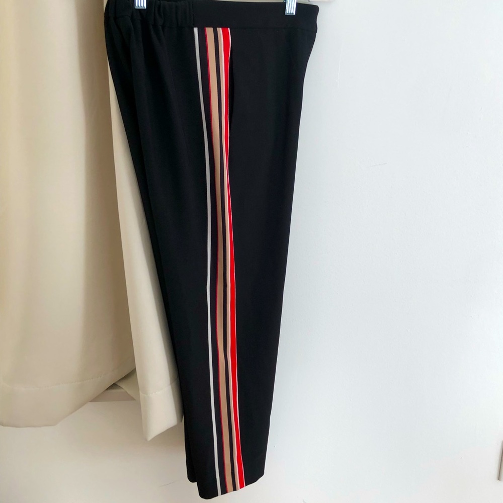 & Other Stories Paris Atelier Black High Rise Track Trousers (NTW) (US size 4)